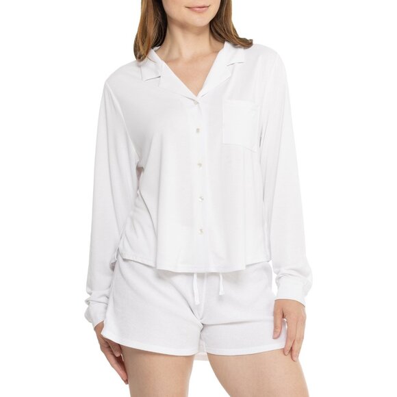 ***Southern Shirt Company Jomo Modal Notch Collar Pajama Shirt - Long Sleeve*** - Picture 1 of 2